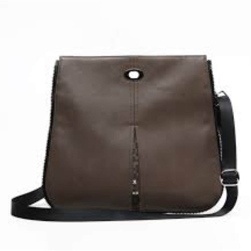 Mooya Leather Cross-Body Pocket Bag - Cocoa